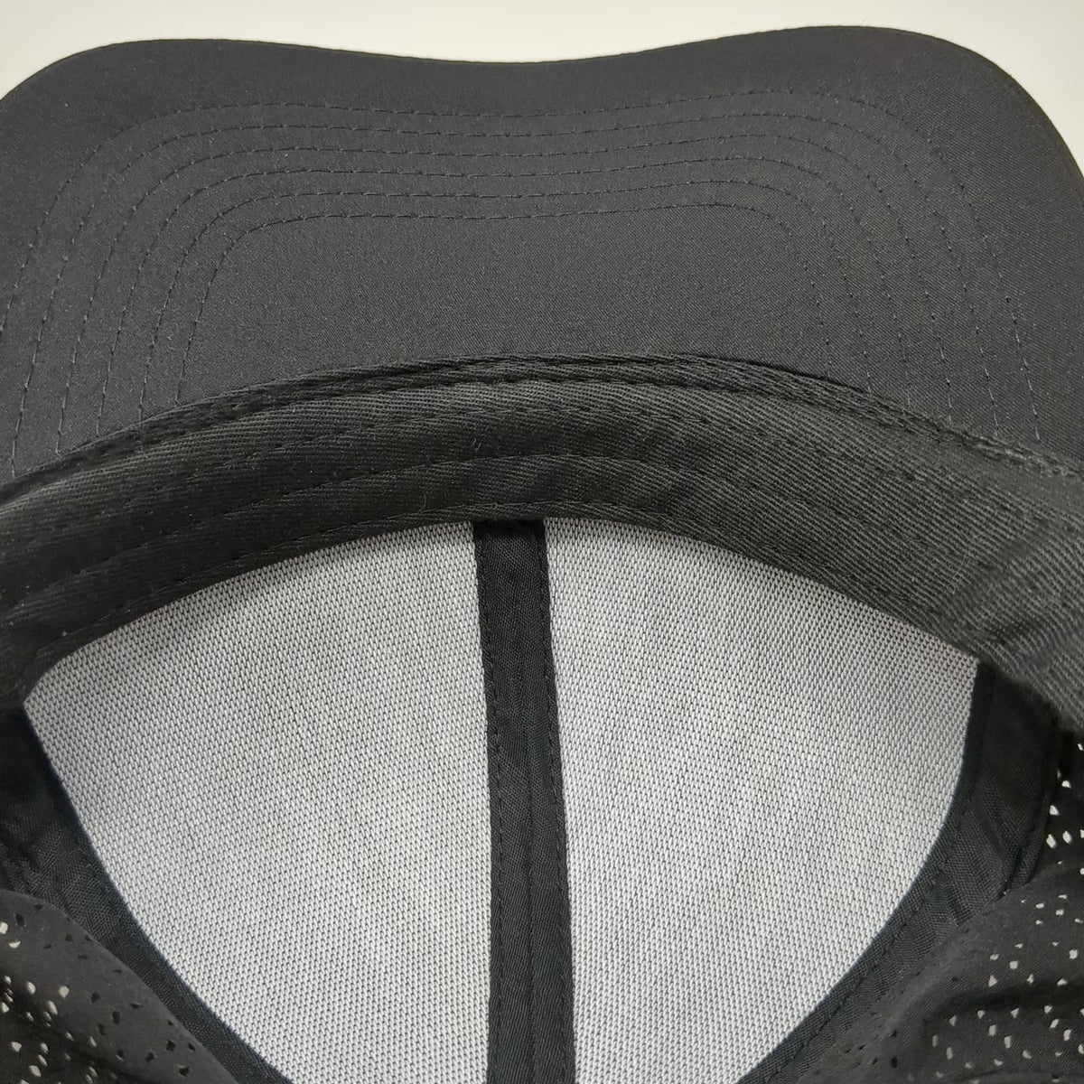 Gaiam Baseball Cap Black One Size Perforated Slideback Hat Running Athletic