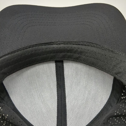 Gaiam Baseball Cap Black One Size Perforated Slideback Hat Running Athletic
