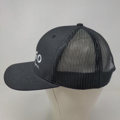 Richardson Men's Snapback Mesh Back Hat Black Embroidered Fargo Style 112