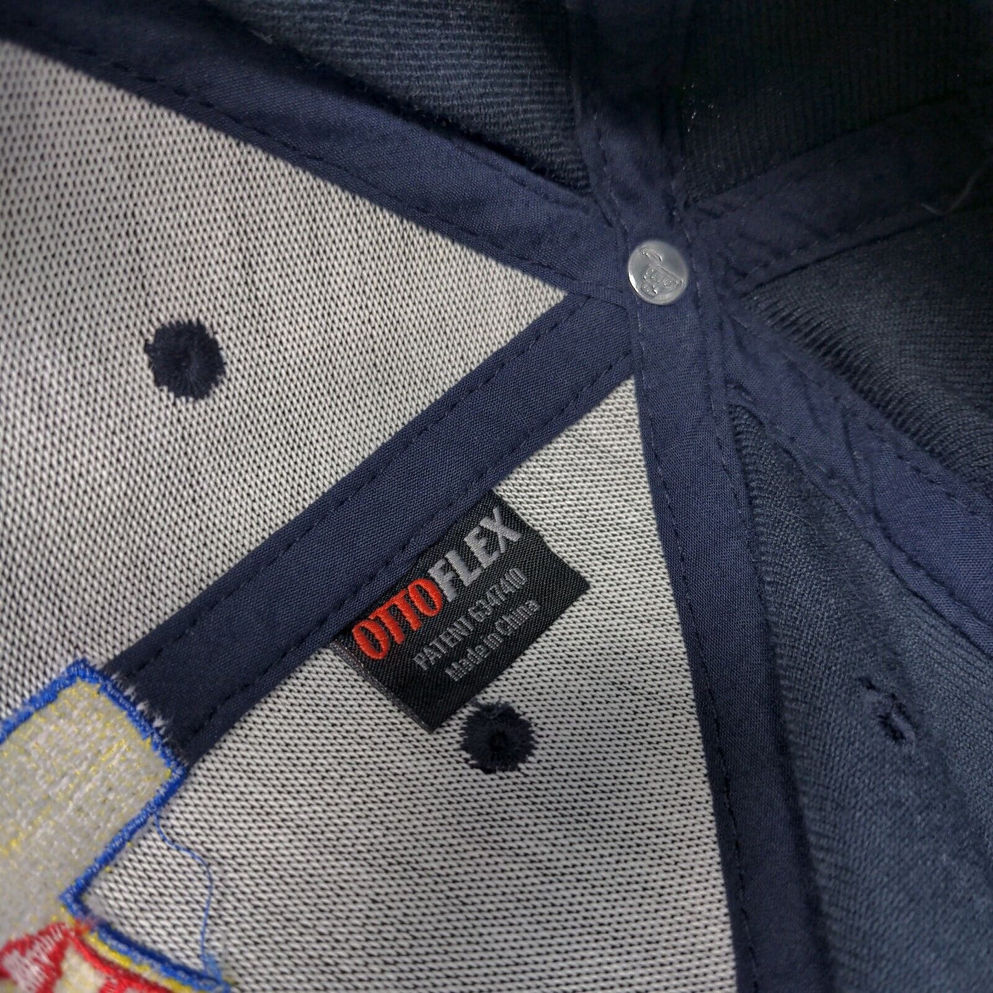 Cross Fitted Hat Blue L/XL Embroidered Otto Flexible Fit Solid 6 Panel