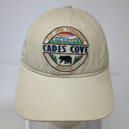 Great Destinations Apparel Baseball Cap Beige One Size Cades Cove Tennessee Hat