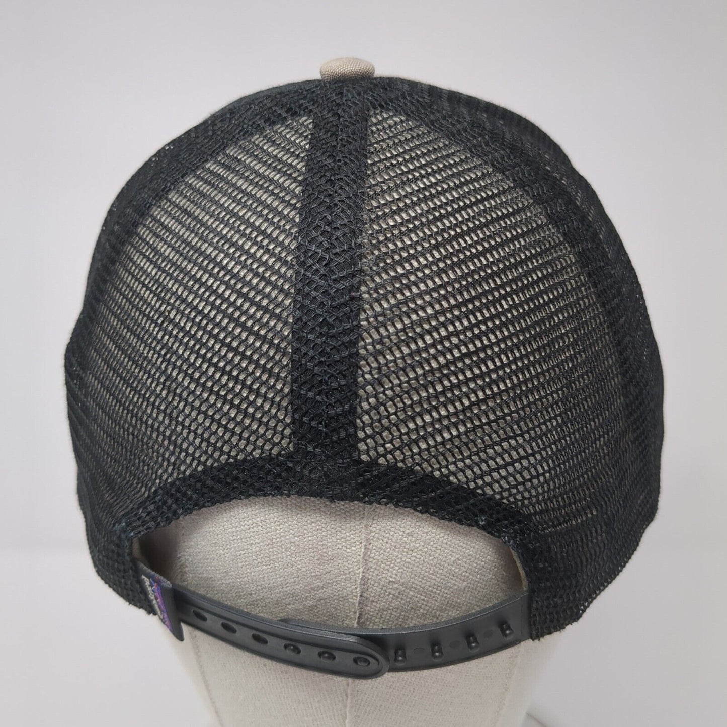 Patagonia Snapback Trucker Hat Gray One Size Adjustable Embroidered Mesh Back