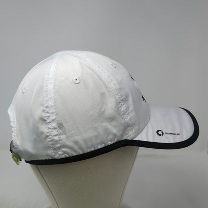 Greenlayer Major League Triathlon Hat White Baseball Cap OS Slideback Shield