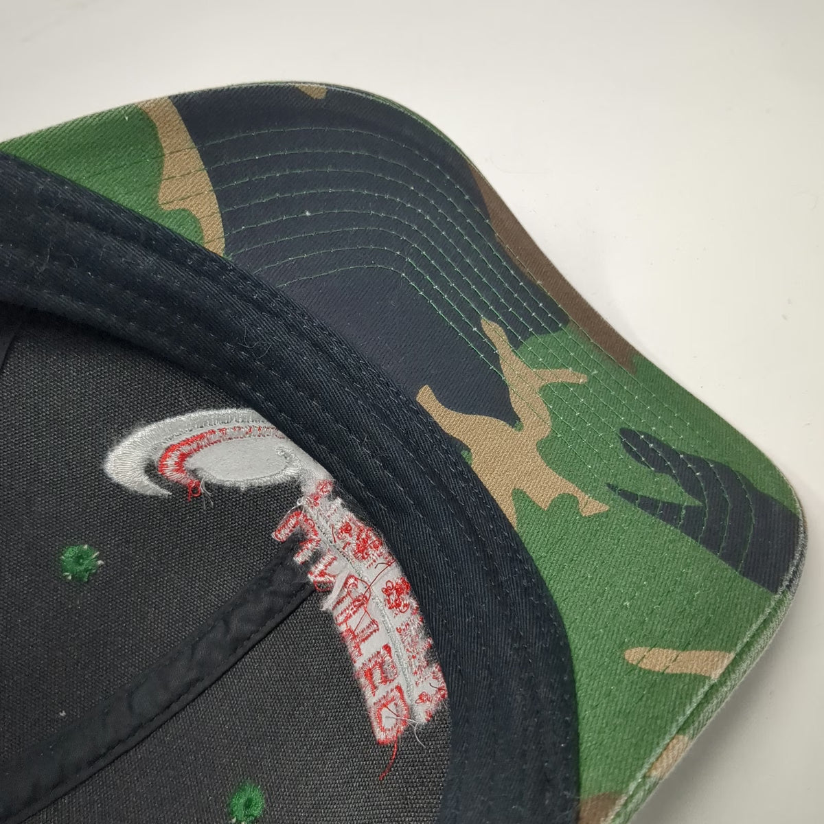 Port Authority United Steel Supply Trucker Hat Green Camo One Size Snapback Mesh