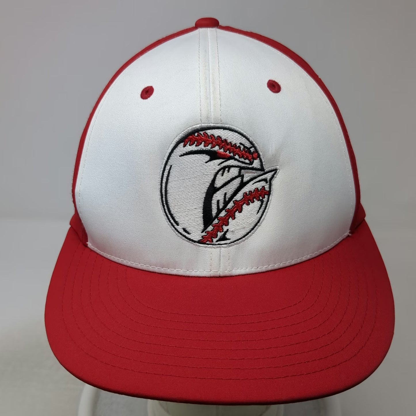 EvoShield Baseball Cap Red White M Warriors Perforated Flexfit Team Logo hat