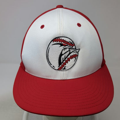 EvoShield Baseball Cap Red White M Warriors Perforated Flexfit Team Logo hat