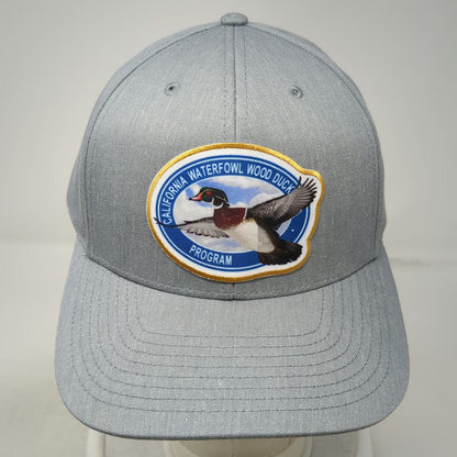 Richardson Snapback Hat Gray One Size California Waterfowl Wood Duck Program
