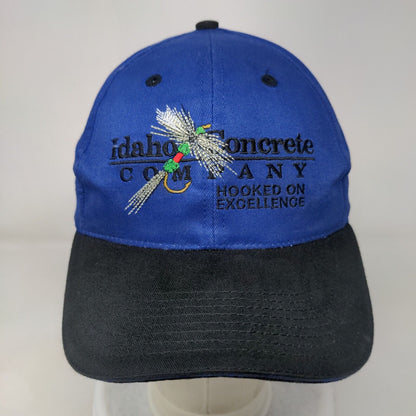 Idaho Concrete Company Slideback Hat Blue One Size Embroidered Colorblock