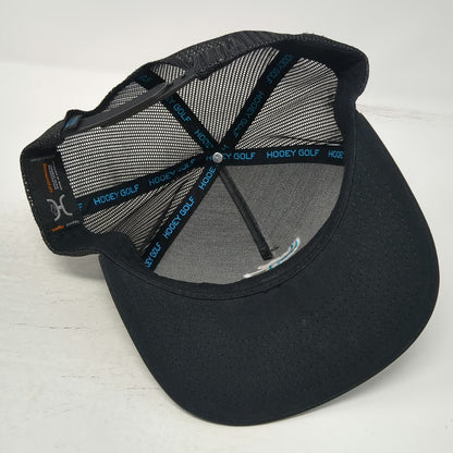 Hooey Trucker Hat Black One Size Golf Embroidery Mesh Snapback Adjustable Cap