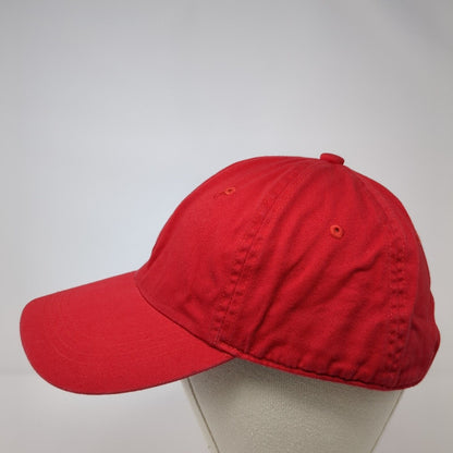 Lunada Bay Slideback Hat Red One Size Adjustable Vented Holes 6 Panel Blank