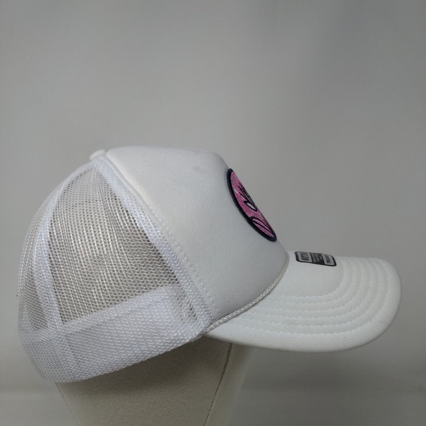 Lotus OK Let's Mahj Snapback Mesh Back Rope Trucker Hat White OSFM Otto