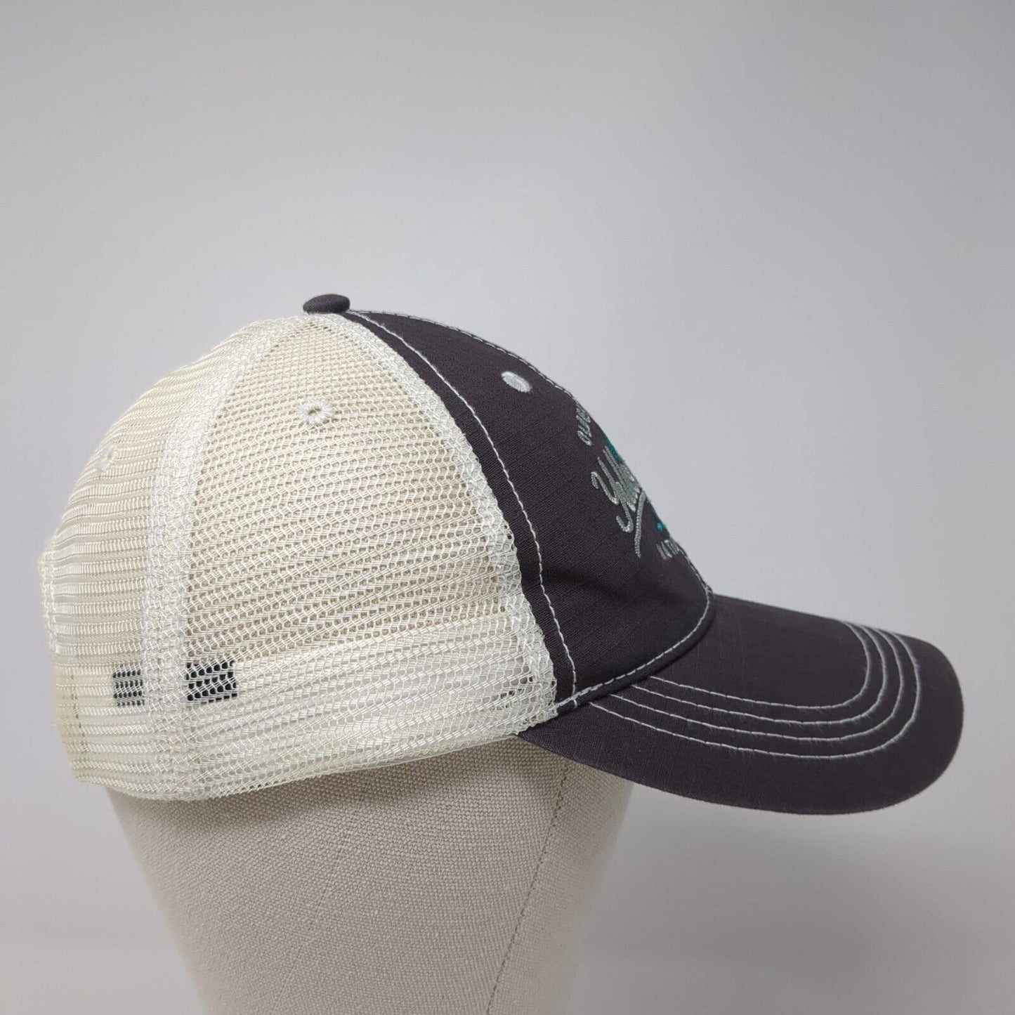 Yellowstone National Park 1872 Snapback Trucker Hat Gray One Size Adjustable