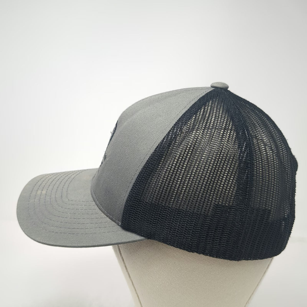 Pacific Headwear Trucker Hat Gray OSFM SLO BREW 104C Pro Model Mesh Back Snap