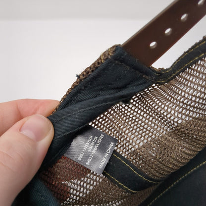 Coleys Glass Snapback Trucker Hat Camo One Size Mesh Back Richardson