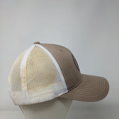 Desafio Santa Cruz Snapback Mesh Back Trucker Hat Tan One Size Tami