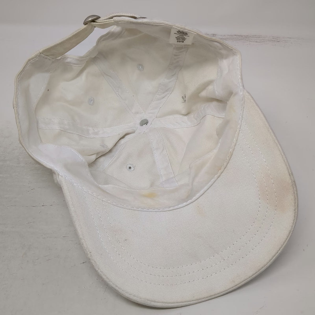 Route 66 Baseball Cap White One Size Adjustable Slideback Curved Brim Blank Hat