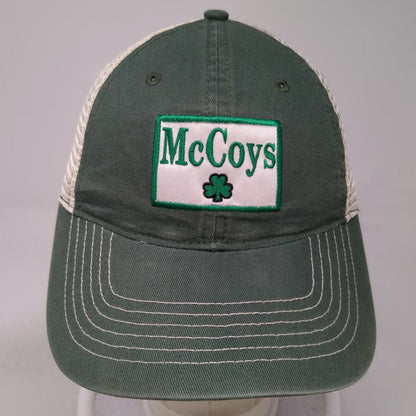 Zkapz Trucker Hat Green OSFM McCoys Clover Patch Snapback Mesh Back Irish Bar