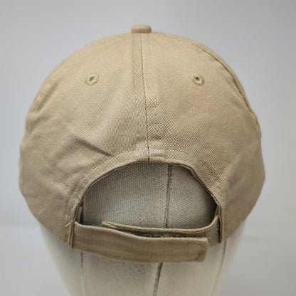 Apollo NFI Embroidered Logo Beige Baseball Cap One Size Adjustable Strapback Hat