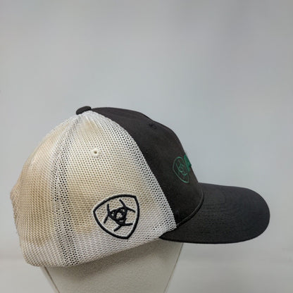 Ariat Snapback Mesh Back Trucker Hat Black One Size Colorblock Flexfit