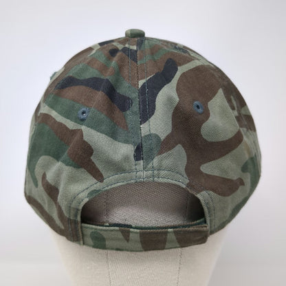 Eddie Bauer Baseball Cap Green One Size Camo Hat LED Lights Brim Work Hunting