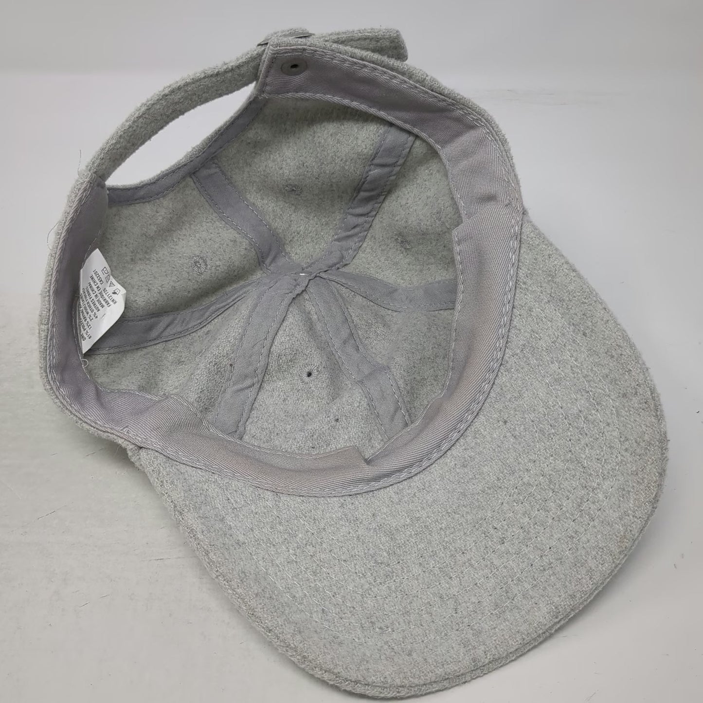 Aeropostale Baseball Cap Gray One Size Wool Blend Adjustable Slideback Hat