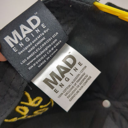 Mad Engine Basquiat Crown Snapback Black Hat One Size Not For Sale Embroidered
