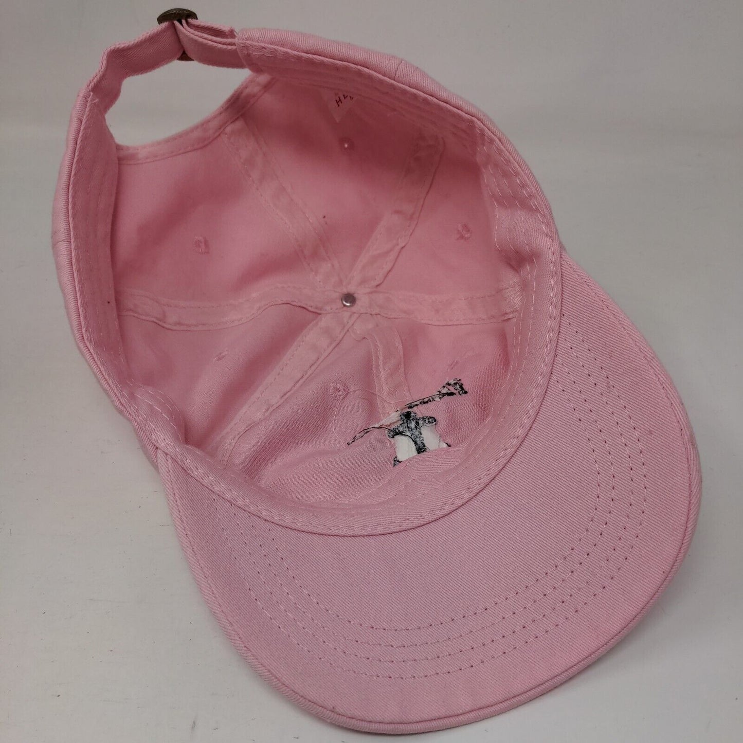 First Mate Anchor Slideback Hat Pink One Size Adjustable Embroidered Headtotoe