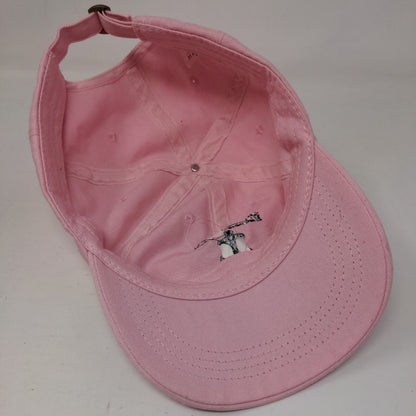 First Mate Anchor Slideback Hat Pink One Size Adjustable Embroidered Headtotoe