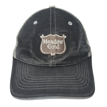 Meadow Gold Snapback Trucker Hat Black OS Adjustable Mesh Back Buck's Athletic