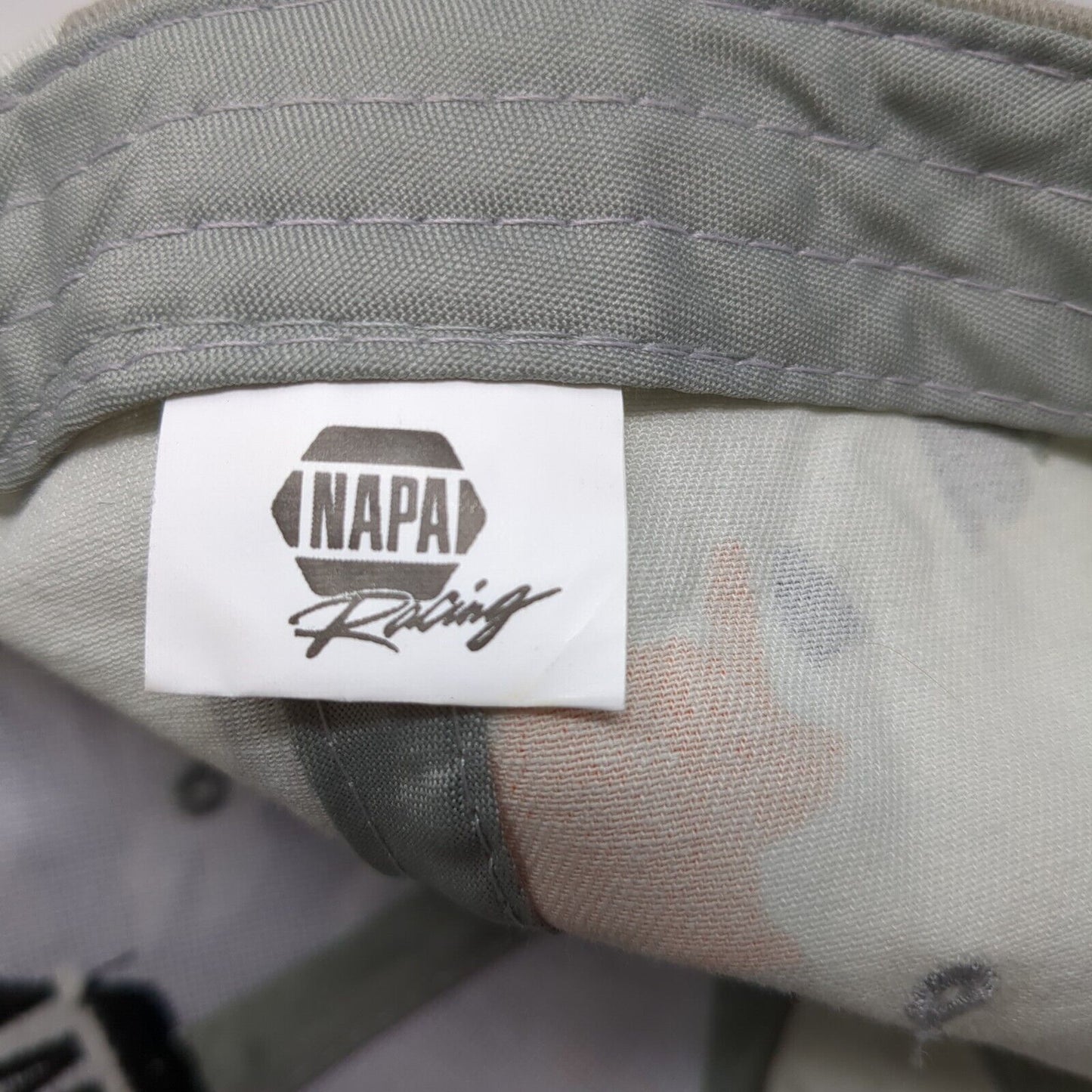 NAPA Racing Strapback Hat Camouflage One Size Adjustable Embroidered
