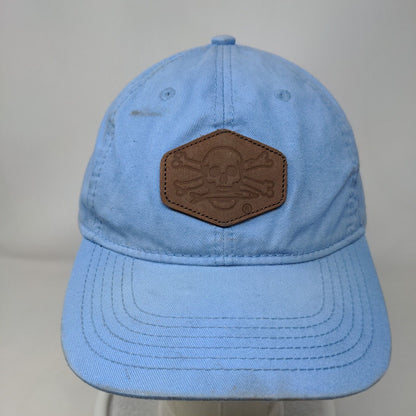 Calcutta Slideback Hat Blue OSFM Adjustable Patch Logo Vented Holes 6 Panel