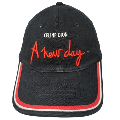 Celine Dion A New Day Strapback Hat Black One Size Adjustable Embroidered Cotton
