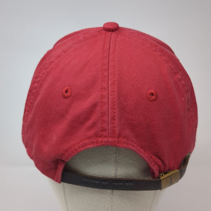 United States Coast Guard Slideback Hat Red One Size Leather Strap