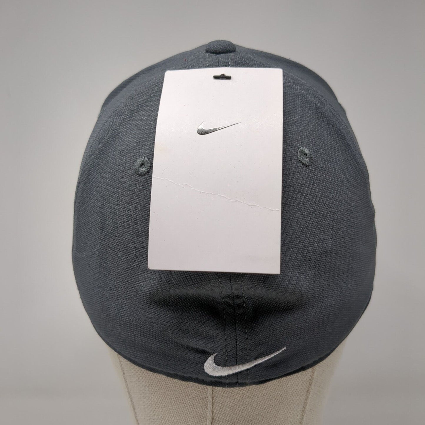 Subtext Fitted Hat Gray M/L Nike Swoosh Classic99 Dri-Fit W/Tags