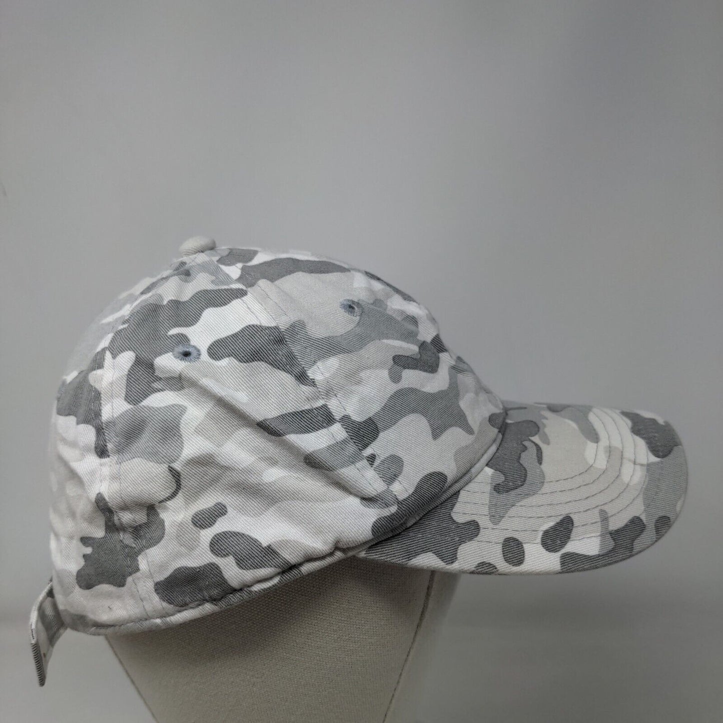 PUMA Slideback Hat Gray Camouflage One Size Adjustable 6 Panel