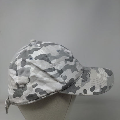 PUMA Slideback Hat Gray Camouflage One Size Adjustable 6 Panel