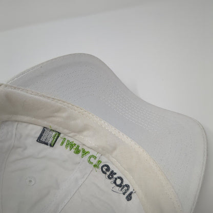 Impact Group Strapback Hat White One Size Adjustable Embroidered Port & Company