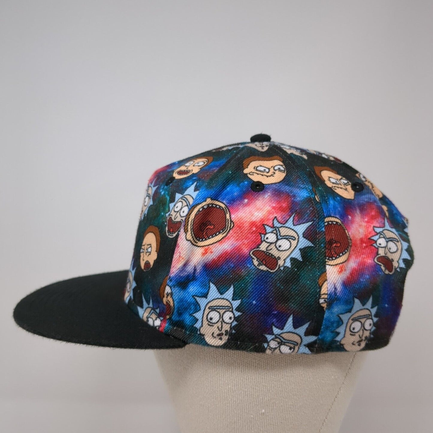 Rick And Morty Adult Swim Snapback Hat Multicolor One Size Adjustable 6 Panel