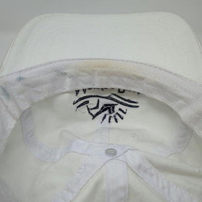 Manna Pro White One Size Baseball Cap Hat Strapback Logo Animal Nutrition Farm