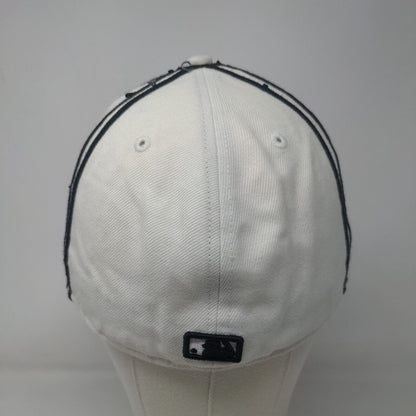 New Era Men's Fitted Hat White 7 3/8 Embroidered Chicago White Sox 59Fifty Logo