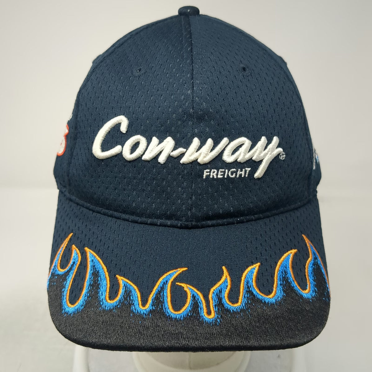 Roush Fenway Racing Blue One Size Baseball Cap Flame Brim NASCAR Number 6 Hat