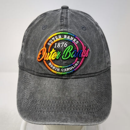 Sunsations Baseball Cap Gray One Size Outer Banks North Carolina Rainbow Hat
