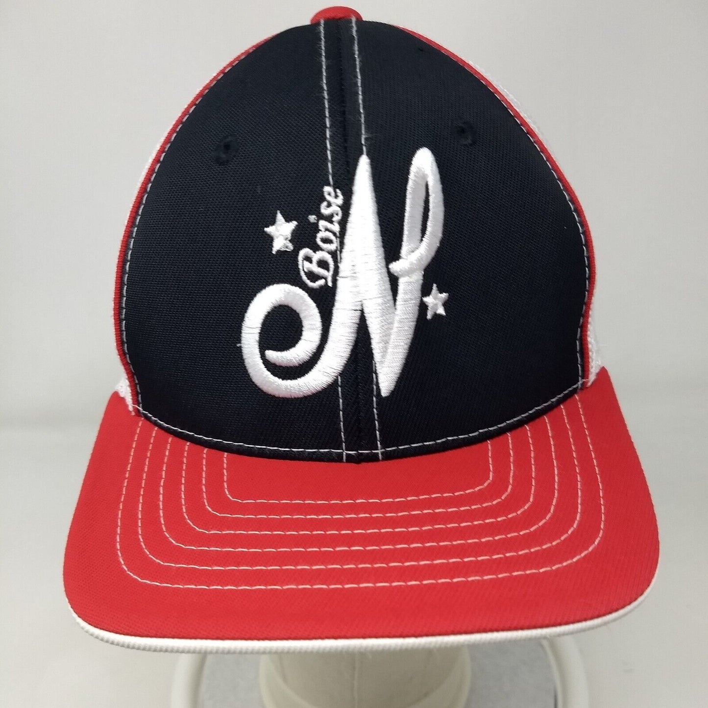 Boise N Fitted Mesh Back Trucker Hat Multi Youth 6 3/8-6 7/8 Mesh Back