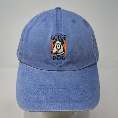 Gorge Dog Strapback Hat Blue One Size Adjustable Embroidered Fahrenheit