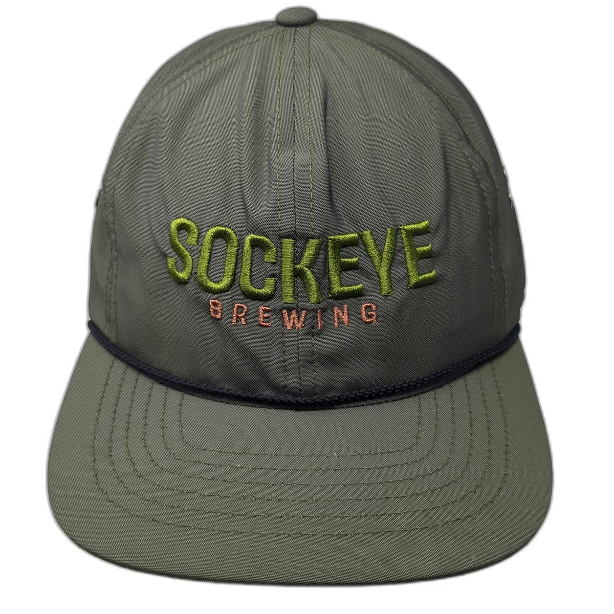 Pacific Headwear Baseball Cap Green One Size Sockeye Brewing Rope Slideback Hat