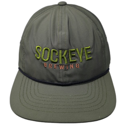 Pacific Headwear Baseball Cap Green One Size Sockeye Brewing Rope Slideback Hat