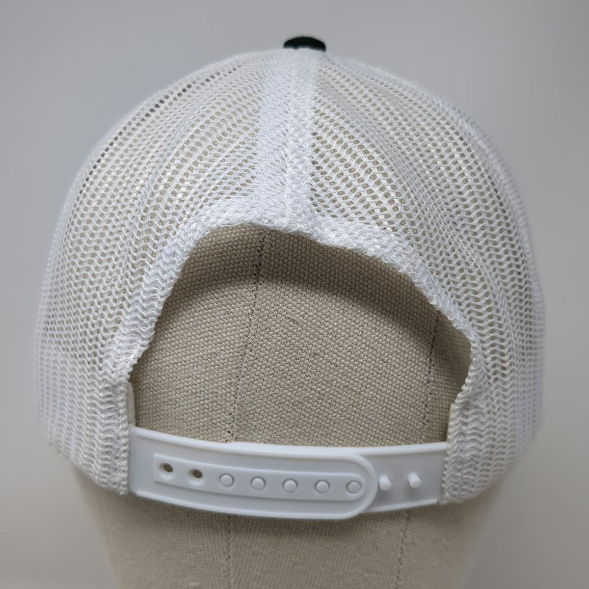 Cap America Trucker Hat Black White One Size Southern Fryed Dive Bar Mesh Crown