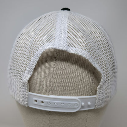 Cap America Trucker Hat Black White One Size Southern Fryed Dive Bar Mesh Crown