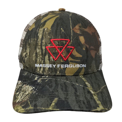 Massey Ferguson Snapback Trucker Hat Camouflage One Size Adjustable Mesh Back