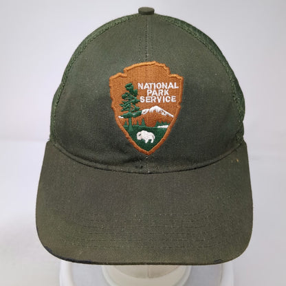 National Park Service Green Trucker Hat One Size Mesh Snapback Patch USA Vintage